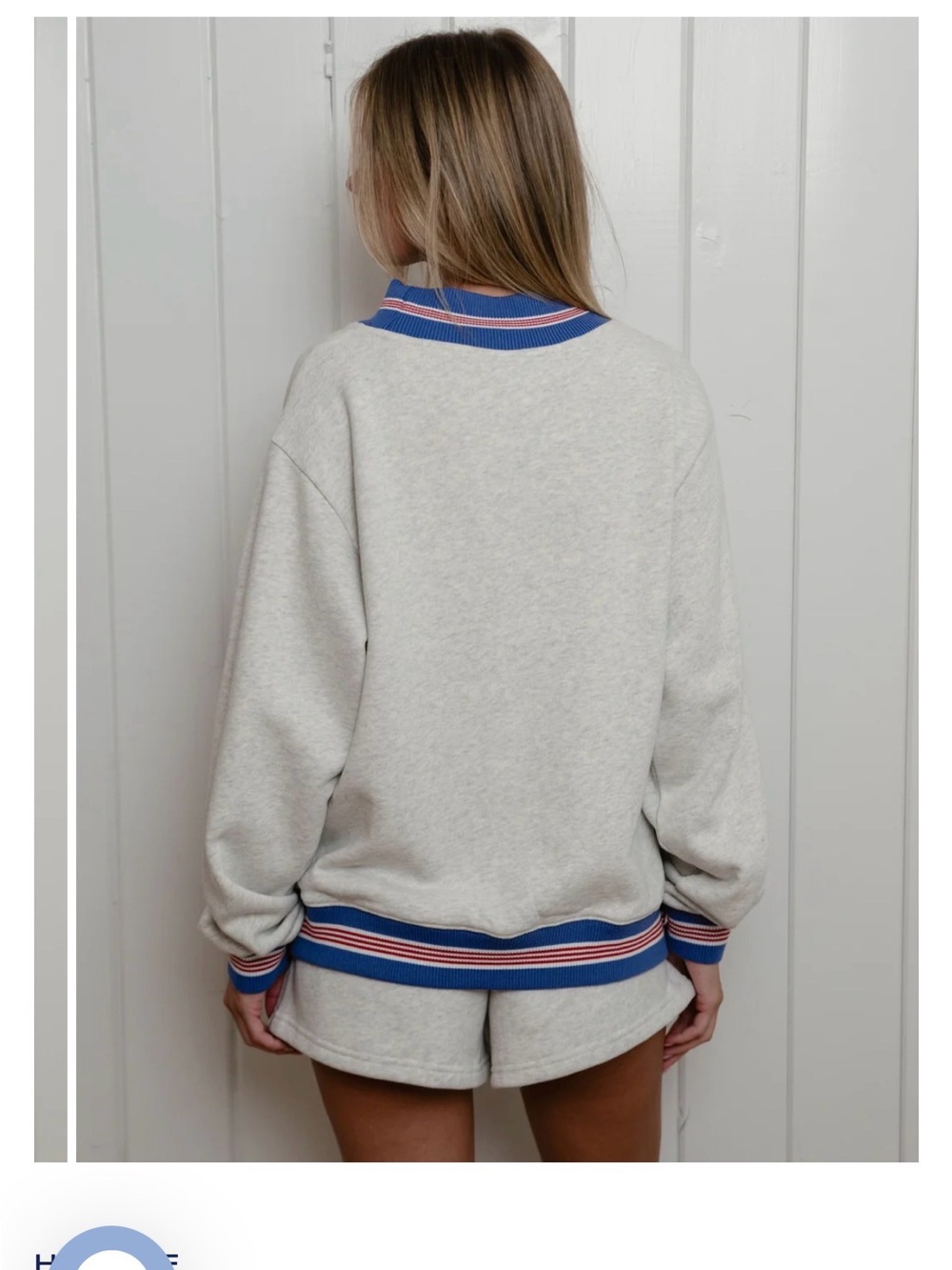 PARKE Heritage Boardwalk Varsity Mockneck Sweatshirt L/XL Coastal Collection2026 - Picture 3 of 6